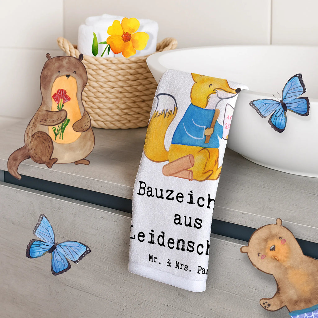 Ręcznik dla gości rysownik budowlany Pasja Zawód, Wykształcenie, Jubileusz, Pożegnanie, Emerytura, Kolega, Koleżanka, Prezent, Dawać, Pracownik, Współpracownik, Firma, Dziękuję, Dziękuję bardzo