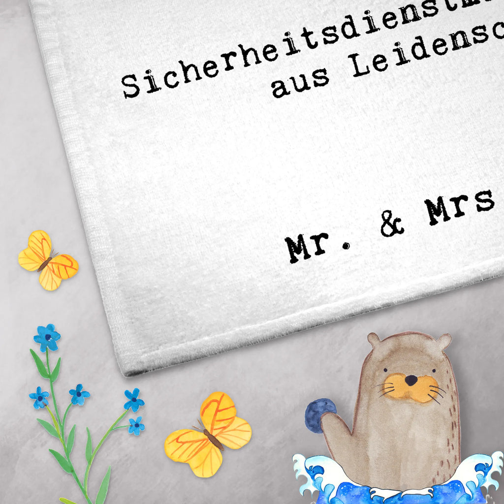 Guest towel Security Service Employee Passion Guest towel, 50 x 30, hand towels, guest towels, towel, gift, gift idea, best, farewell gift, passing exam, anniversary, retirement, promotion, job start, sayings, funny, profession