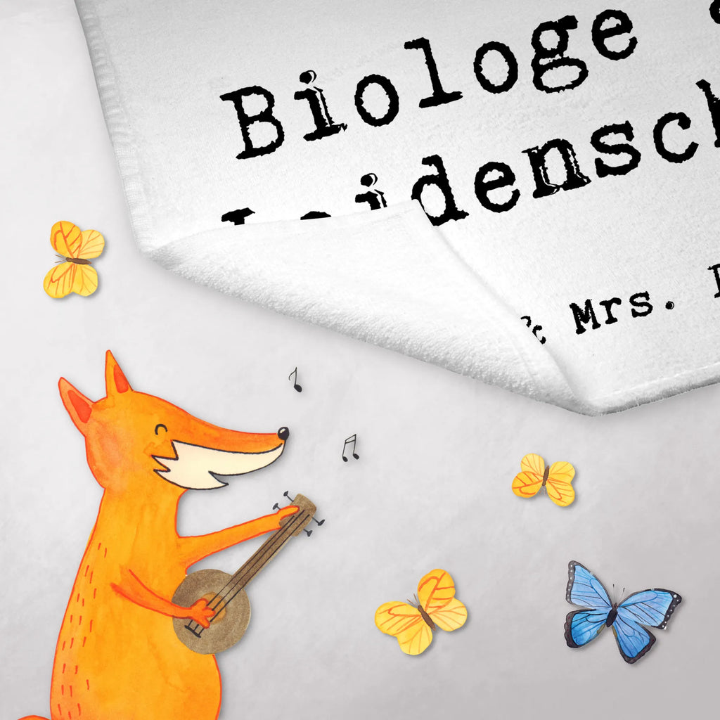 Ręcznik dla gości Biolog Pasja Zawód, Wykształcenie, Jubileusz, Pożegnanie, Emerytura, Kolega, Koleżanka, Prezent, Dawać, Pracownik, Współpracownik, Firma, Dziękuję, Dziękuję bardzo