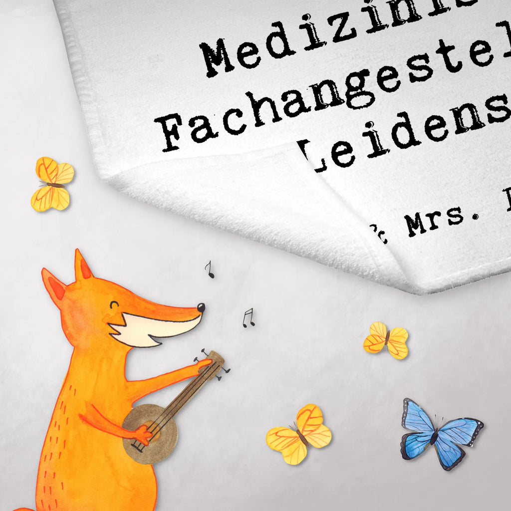Ręcznik dla gości asystent medyczny pasja Zawód, Wykształcenie, Jubileusz, Pożegnanie, Emerytura, Kolega, Koleżanka, Prezent, Dawać, Pracownik, Współpracownik, Firma, Dziękuję, Dziękuję bardzo