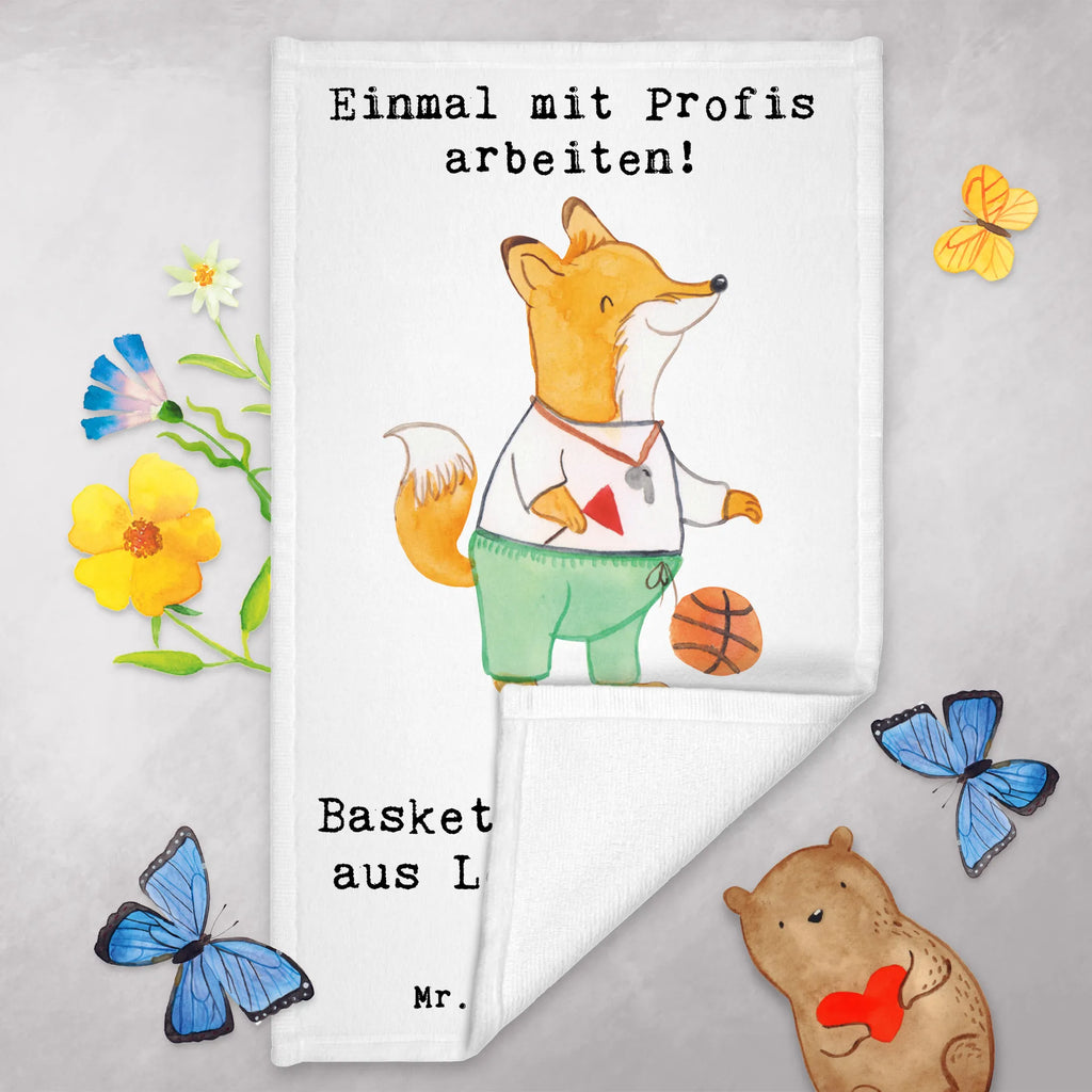 Ręcznik dla gości Trener koszykówki pasja Zawód, Wykształcenie, Jubileusz, Pożegnanie, Emerytura, Kolega, Koleżanka, Prezent, Dawać, Pracownik, Współpracownik, Firma, Dziękuję, Dziękuję bardzo