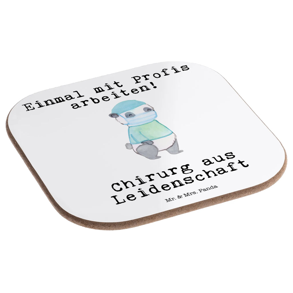 Square coaster surgeon Passion party, presents, gifts, gift, Coasters, glass coasters, breakfast, gift idea, best, farewell gift, passing exam, anniversary, retirement, promotion, job start, sayings, funny, profession