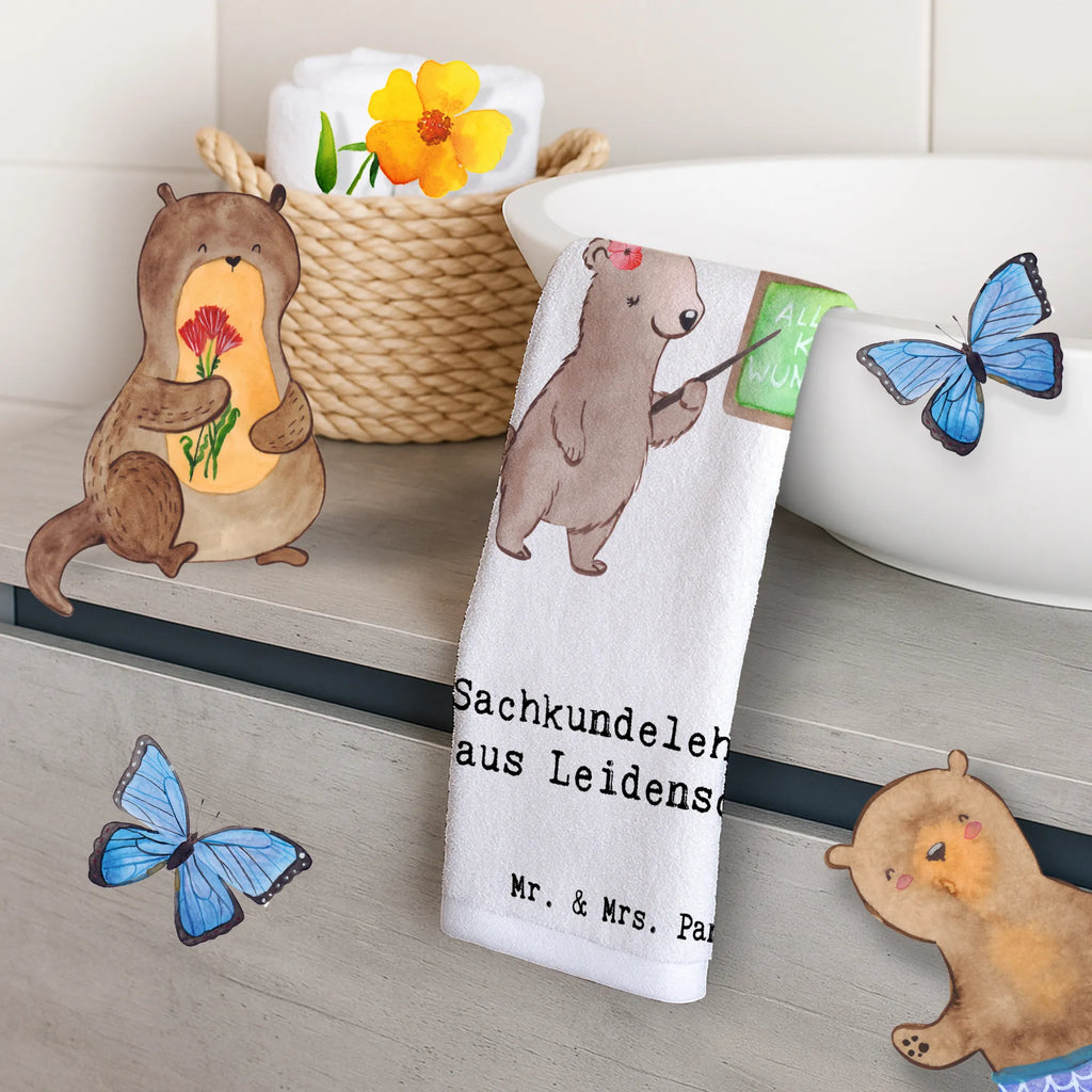 Ręcznik dla gości nauczycielka poznawania świata pasja Zawód, Wykształcenie, Jubileusz, Pożegnanie, Emerytura, Kolega, Koleżanka, Prezent, Dawać, Pracownik, Współpracownik, Firma, Dziękuję, Dziękuję bardzo