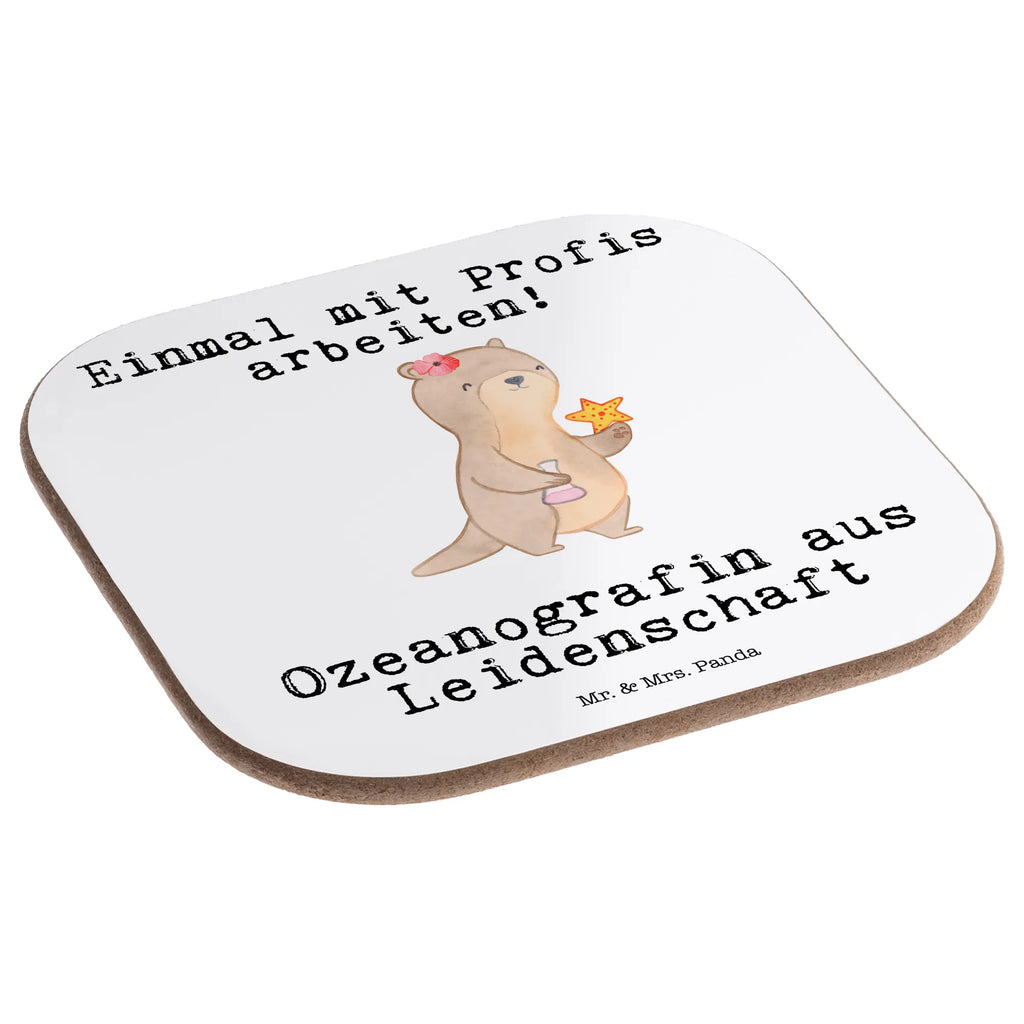 Square coaster Oceanographer Passion presents, glass coasters, party, breakfast, gift, Coasters, gifts, gift idea, best, farewell gift, passing exam, anniversary, retirement, promotion, job start, sayings, funny, profession