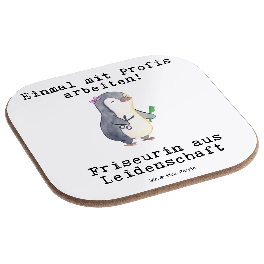 Square coaster hairdresser Passion party, Coasters, gift, glass coasters, presents, gifts, breakfast, gift idea, best, farewell gift, passing exam, anniversary, retirement, promotion, job start, sayings, funny, profession