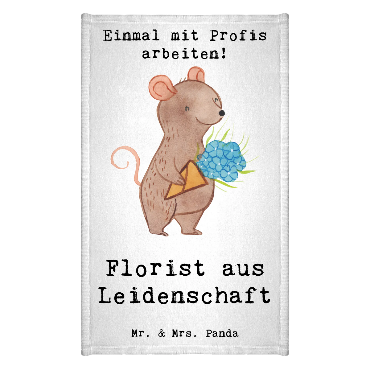 Ręcznik dla gości Florysta Pasja Zawód, Wykształcenie, Jubileusz, Pożegnanie, Emerytura, Kolega, Koleżanka, Prezent, Dawać, Pracownik, Współpracownik, Firma, Dziękuję, Dziękuję bardzo