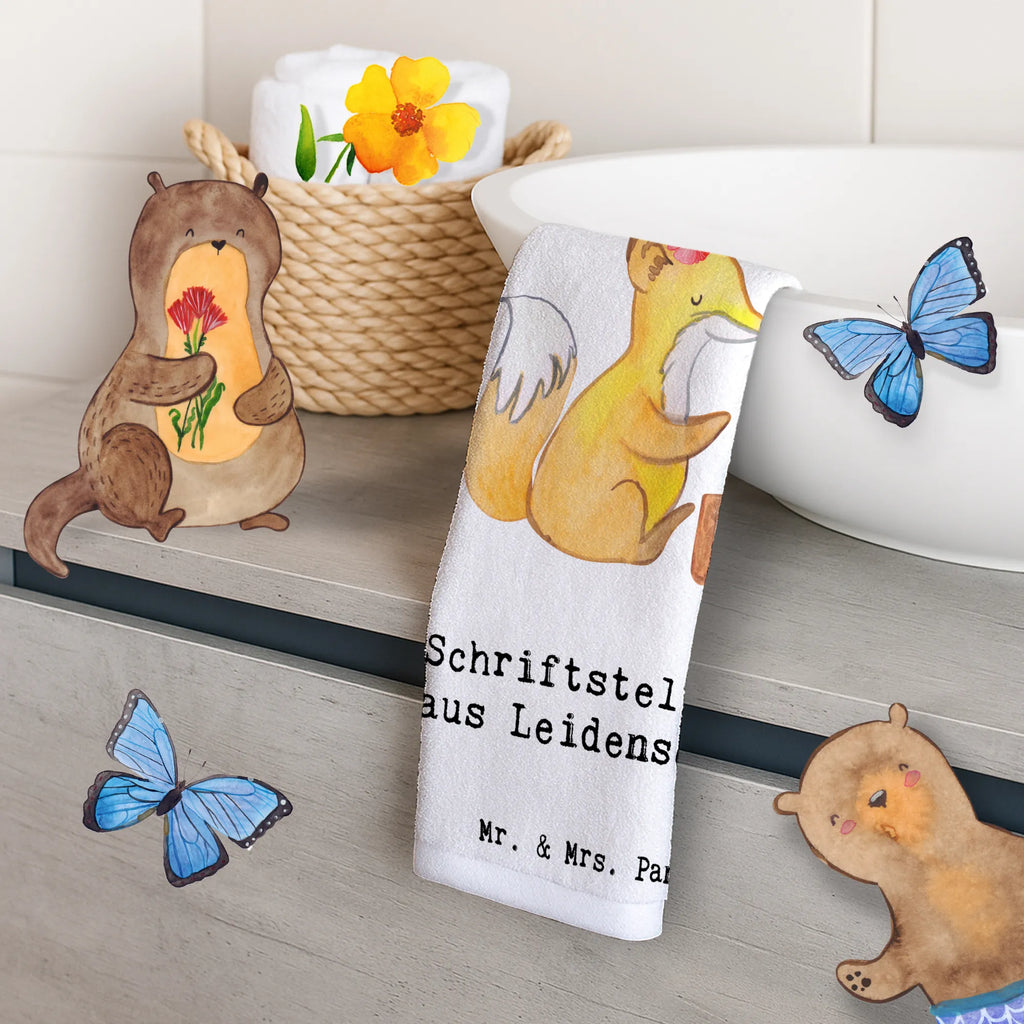 Guest towel female writer Passion Guest towel, guest towels, hand towels, 50 x 30, towel, gift, gift idea, best, farewell gift, passing exam, anniversary, retirement, promotion, job start, sayings, funny, profession