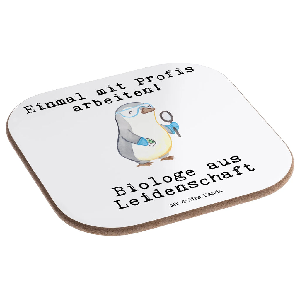 Square coaster biologist passion breakfast, gift, gifts, glass coasters, presents, Coasters, party, gift idea, best, farewell gift, passing exam, anniversary, retirement, promotion, job start, sayings, funny, profession