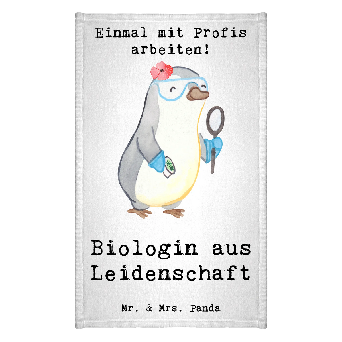 Ręcznik dla gości biolożka Pasja Zawód, Wykształcenie, Jubileusz, Pożegnanie, Emerytura, Kolega, Koleżanka, Prezent, Dawać, Pracownik, Współpracownik, Firma, Dziękuję, Dziękuję bardzo