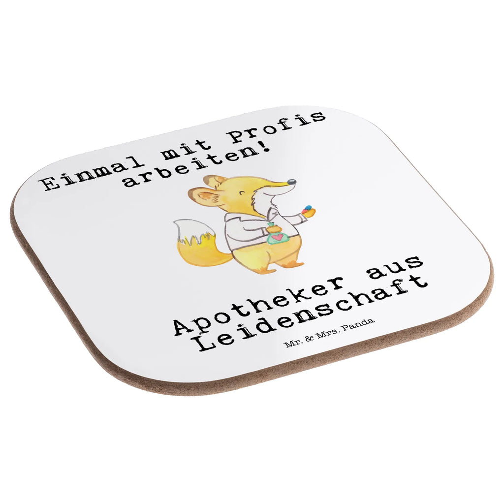 Square coaster Pharmacist Passion presents, gift, Coasters, glass coasters, gifts, breakfast, party, gift idea, best, farewell gift, passing exam, anniversary, retirement, promotion, job start, sayings, funny, profession
