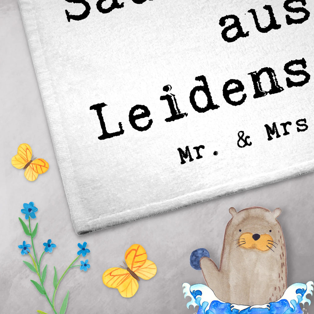 Ręcznik dla gości Mistrz sauny Pasja Zawód, Wykształcenie, Jubileusz, Pożegnanie, Emerytura, Kolega, Koleżanka, Prezent, Dawać, Pracownik, Współpracownik, Firma, Dziękuję, Dziękuję bardzo