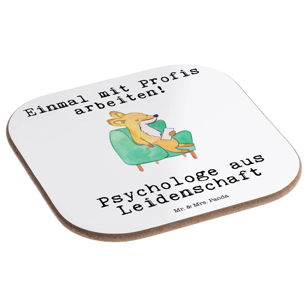 Square coaster Psychologist passion gifts, breakfast, gift, Coasters, party, glass coasters, presents, gift idea, best, farewell gift, passing exam, anniversary, retirement, promotion, job start, sayings, funny, profession