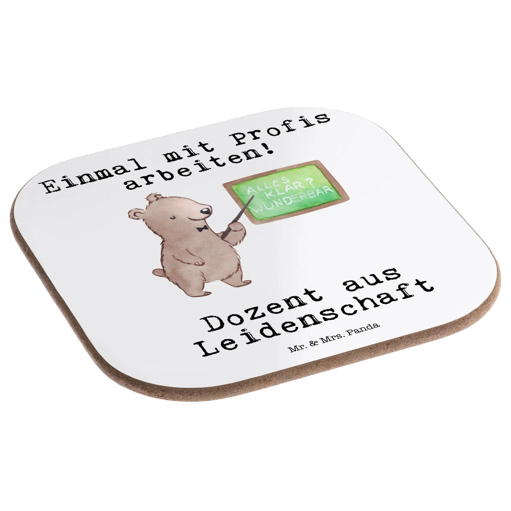 Square coaster Lecturer Passion presents, Coasters, party, glass coasters, gifts, breakfast, gift, gift idea, best, farewell gift, passing exam, anniversary, retirement, promotion, job start, sayings, funny, profession