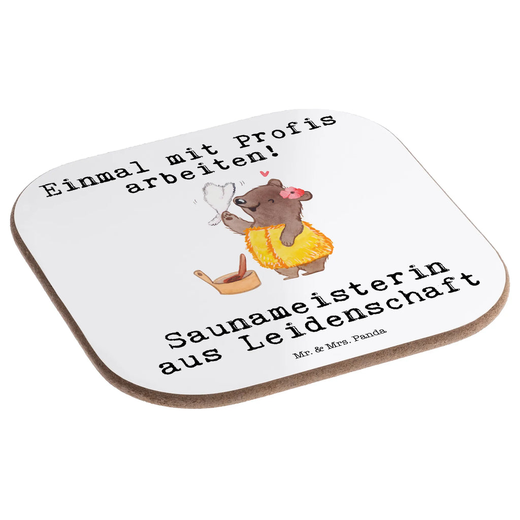 Square coaster Sauna Master Passion party, Coasters, presents, gift, breakfast, gifts, glass coasters, gift idea, best, farewell gift, passing exam, anniversary, retirement, promotion, job start, sayings, funny, profession