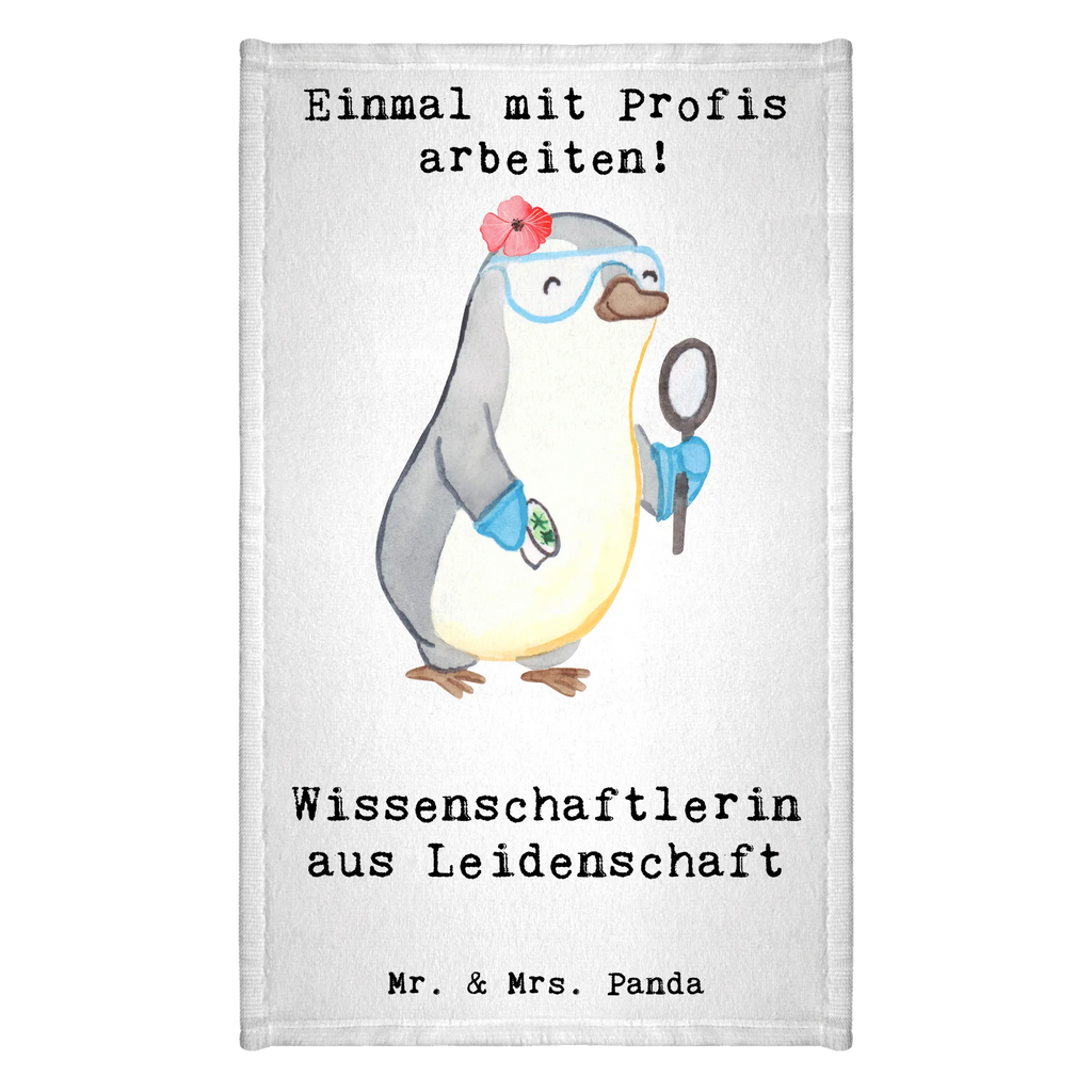 Guest towel female scientist Passion Guest towel, towel, 50 x 30, guest towels, hand towels, gift, gift idea, best, farewell gift, passing exam, anniversary, retirement, promotion, job start, sayings, funny, profession