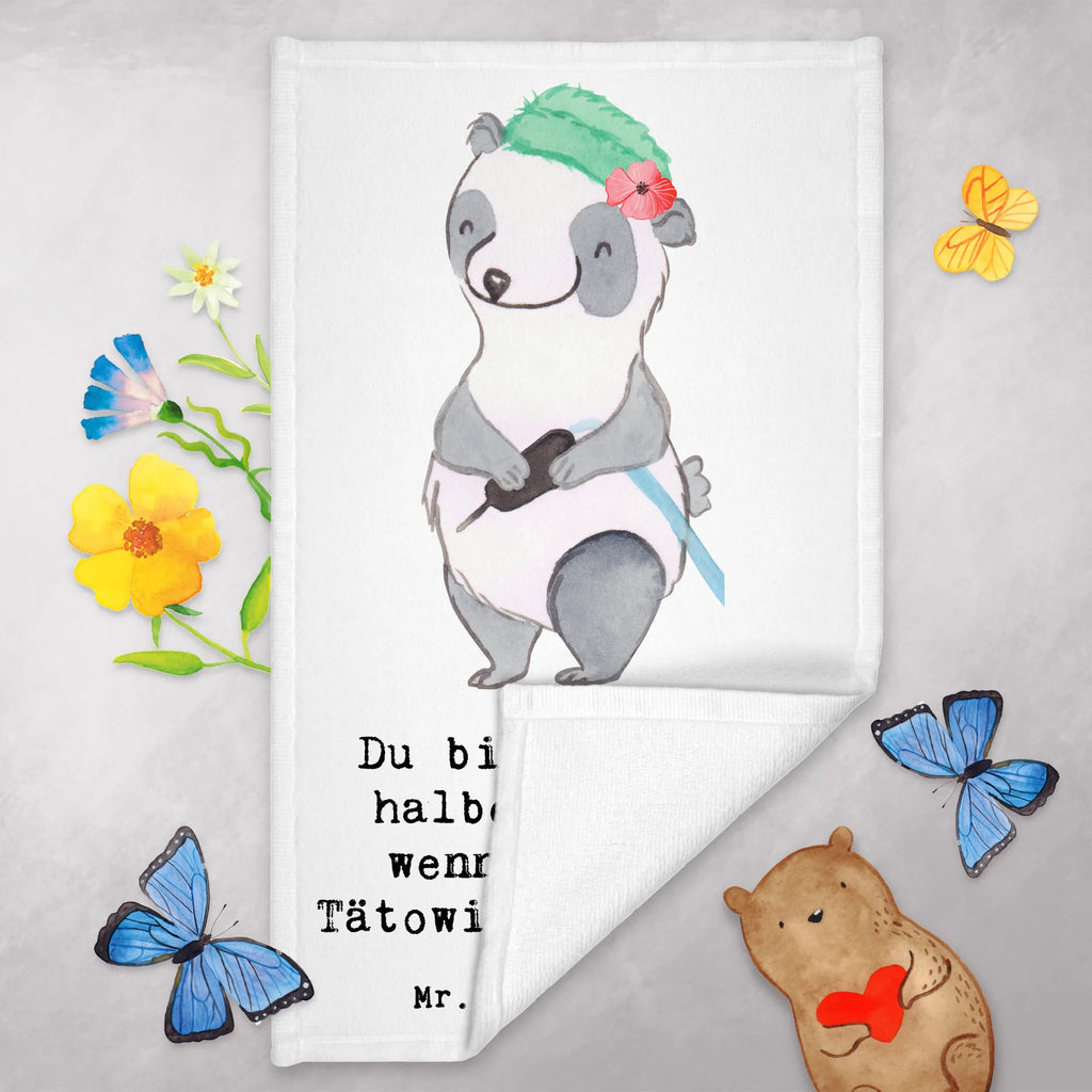 Ręcznik dla gości Tatuażystka serce Zawód, Wykształcenie, Jubileusz, Pożegnanie, Emerytura, Kolega, Koleżanka, Prezent, Dawać, Pracownik, Współpracownik, Firma, Dziękuję, Dziękuję bardzo