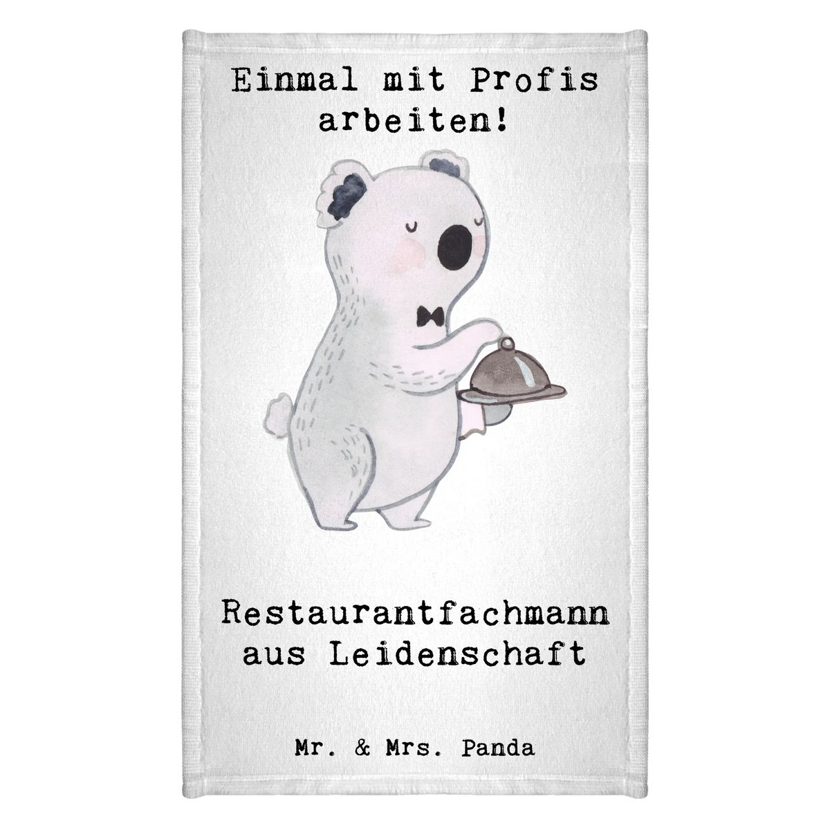 Ręcznik dla gości kelner pasja Prezent, Dziękuję, Zawód, Wykształcenie, Jubileusz, Pożegnanie, Emerytura, Kolega, Koleżanka, Dawać, Pracownik, Współpracownik, Dziękuję bardzo