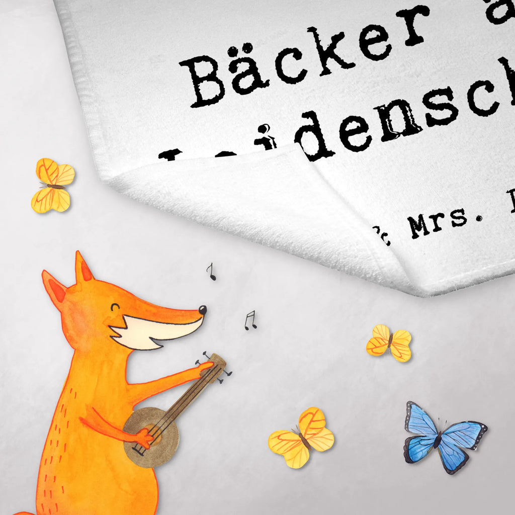 Ręcznik dla gości piekarz Pasja Zawód, Wykształcenie, Jubileusz, Pożegnanie, Emerytura, Kolega, Koleżanka, Prezent, Dawać, Pracownik, Współpracownik, Firma, Dziękuję, Dziękuję bardzo