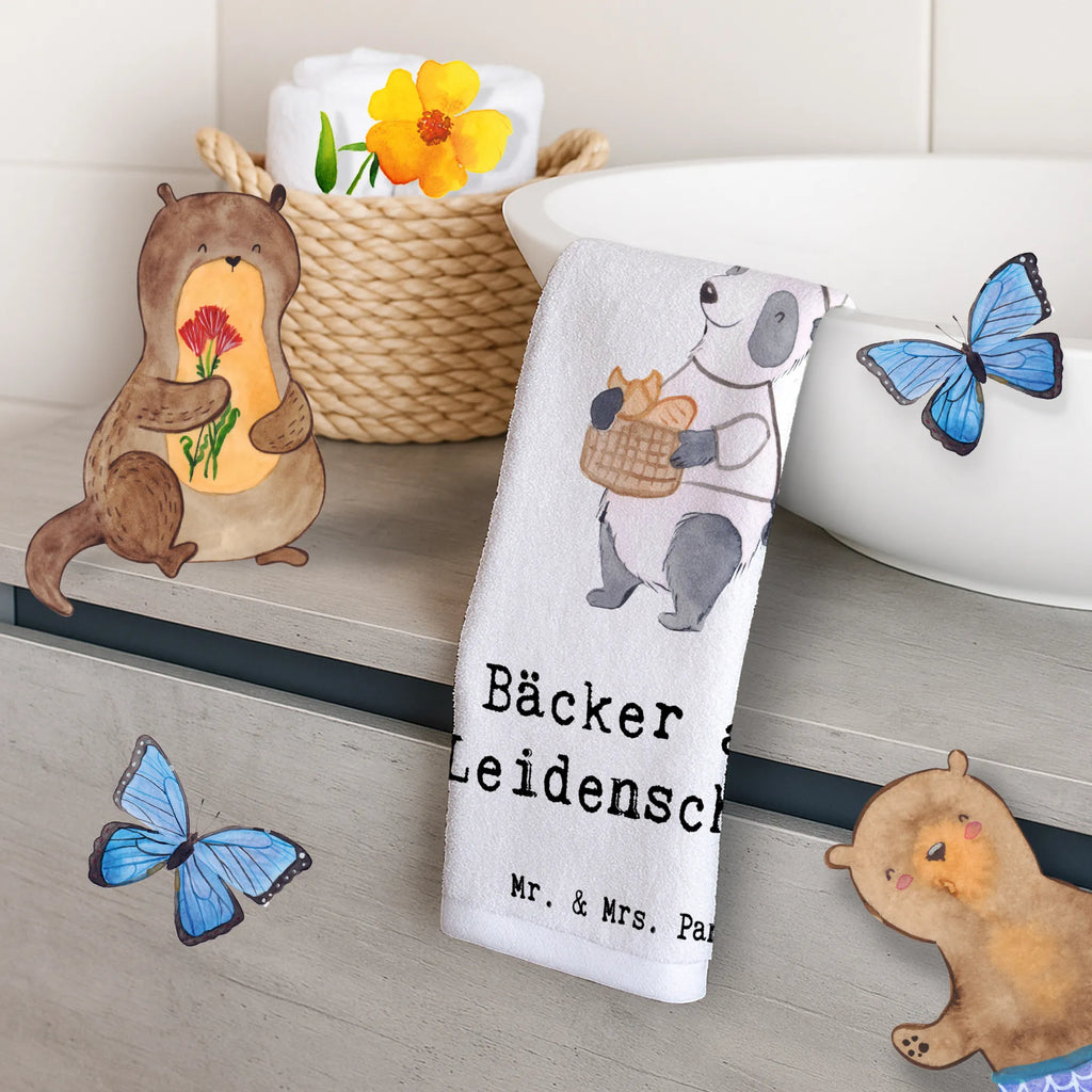 Ręcznik dla gości piekarz Pasja Zawód, Wykształcenie, Jubileusz, Pożegnanie, Emerytura, Kolega, Koleżanka, Prezent, Dawać, Pracownik, Współpracownik, Firma, Dziękuję, Dziękuję bardzo