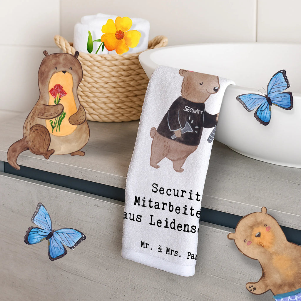 Guest towel Security Guard Passion towel, guest towels, Guest towel, hand towels, 50 x 30, gift, gift idea, best, farewell gift, passing exam, anniversary, retirement, promotion, job start, sayings, funny, profession