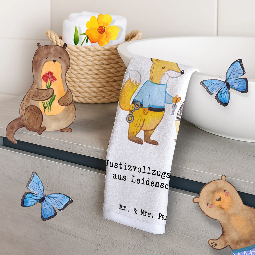 Guest towel correctional officer Passion Guest towel, 50 x 30, towel, hand towels, guest towels, gift, gift idea, best, farewell gift, passing exam, anniversary, retirement, promotion, job start, sayings, funny, profession