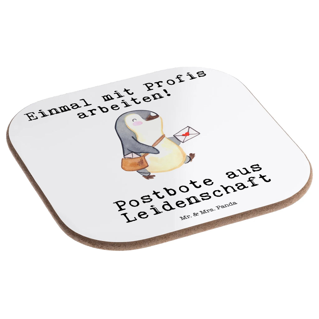 Square coaster Postman passion presents, glass coasters, breakfast, gift, party, gifts, Coasters, gift idea, best, farewell gift, passing exam, anniversary, retirement, promotion, job start, sayings, funny, profession