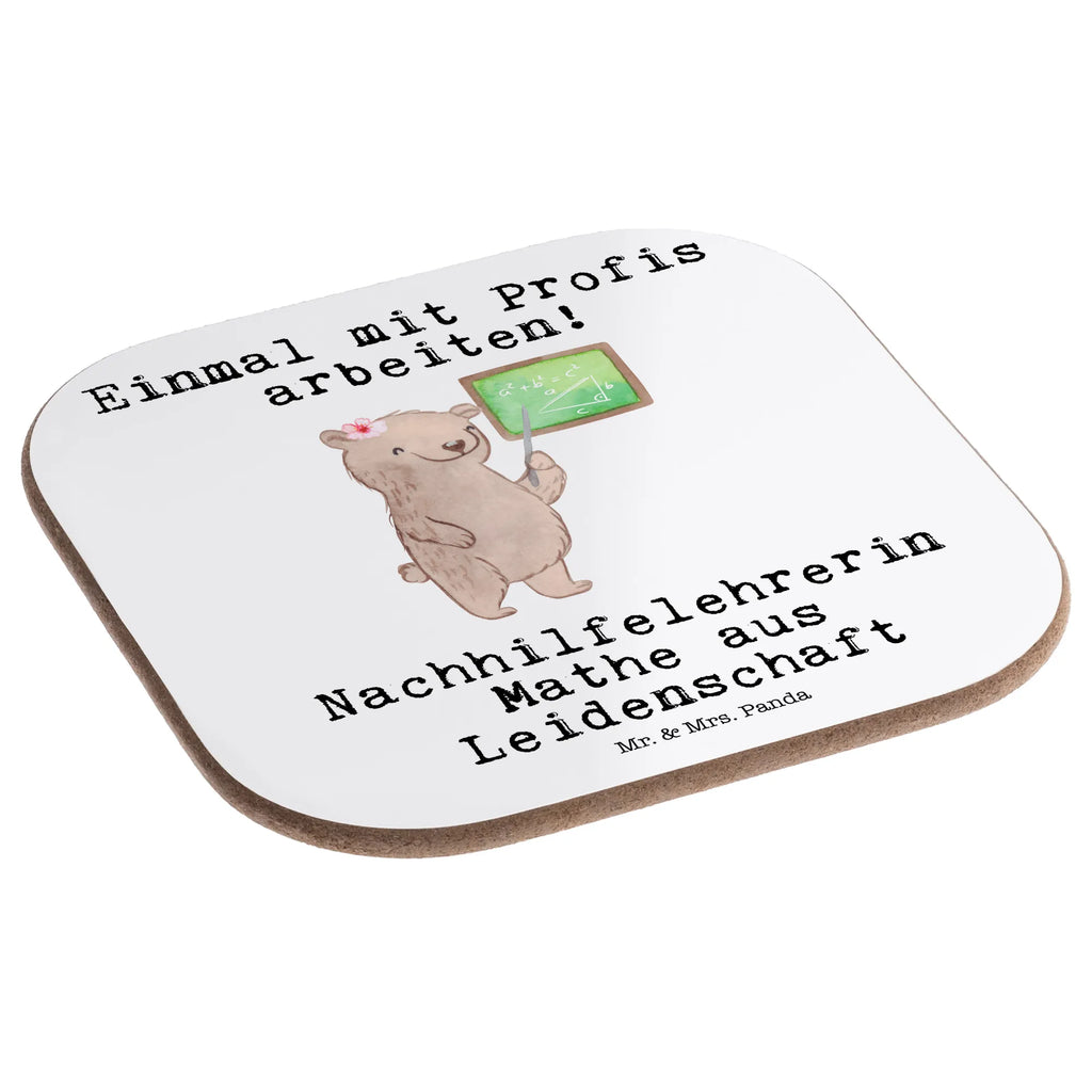 Square coaster Math Tutor Passion glass coasters, presents, party, gift, gifts, Coasters, breakfast, gift idea, best, farewell gift, passing exam, anniversary, retirement, promotion, job start, sayings, funny, profession