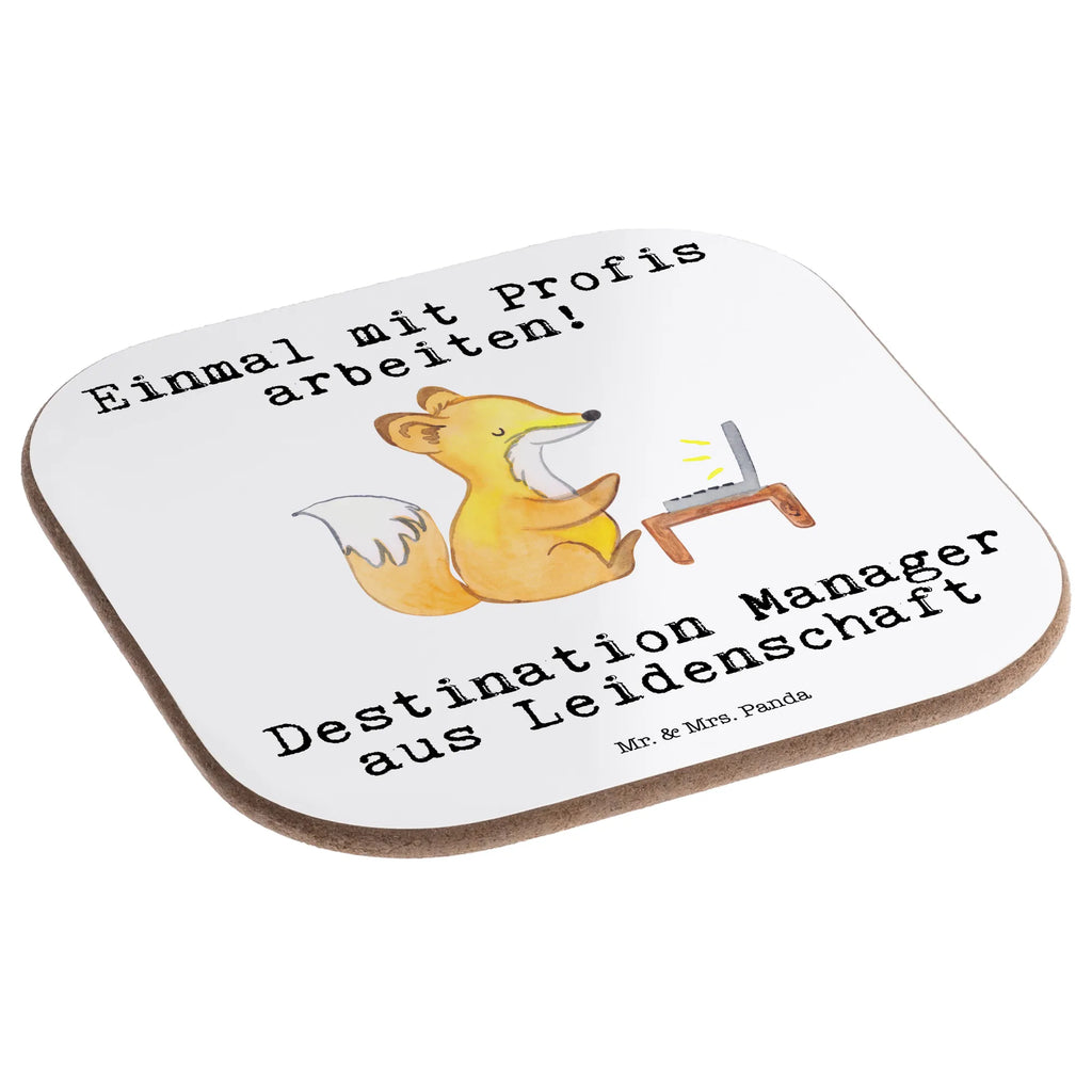 Square coaster Destination Manager passion gift, glass coasters, breakfast, Coasters, presents, gifts, party, gift idea, best, farewell gift, passing exam, anniversary, retirement, promotion, job start, sayings, funny, profession
