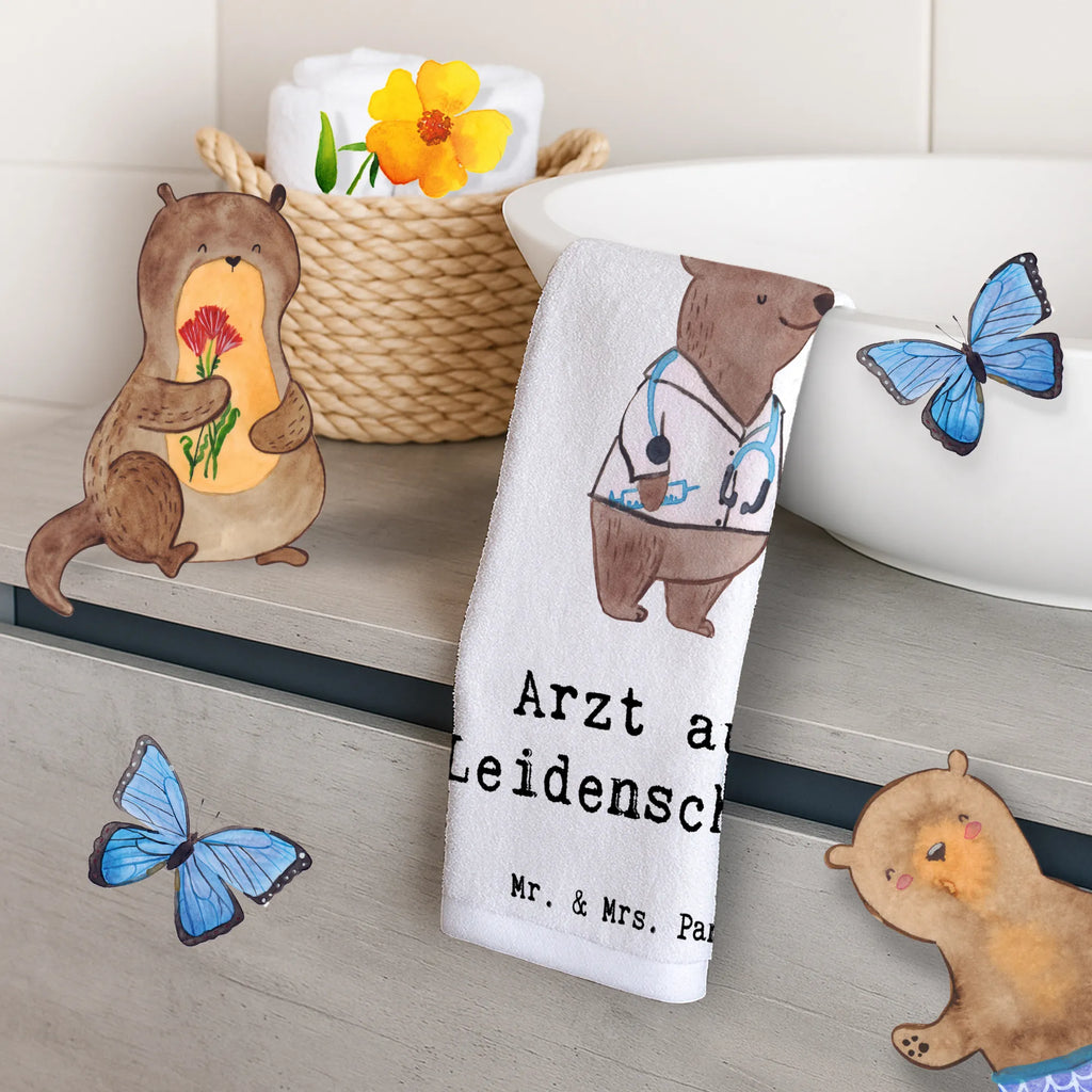 Guest towel Doctor Passion guest towels, 50 x 30, Guest towel, hand towels, towel, gift, gift idea, best, farewell gift, passing exam, anniversary, retirement, promotion, job start, sayings, funny, profession