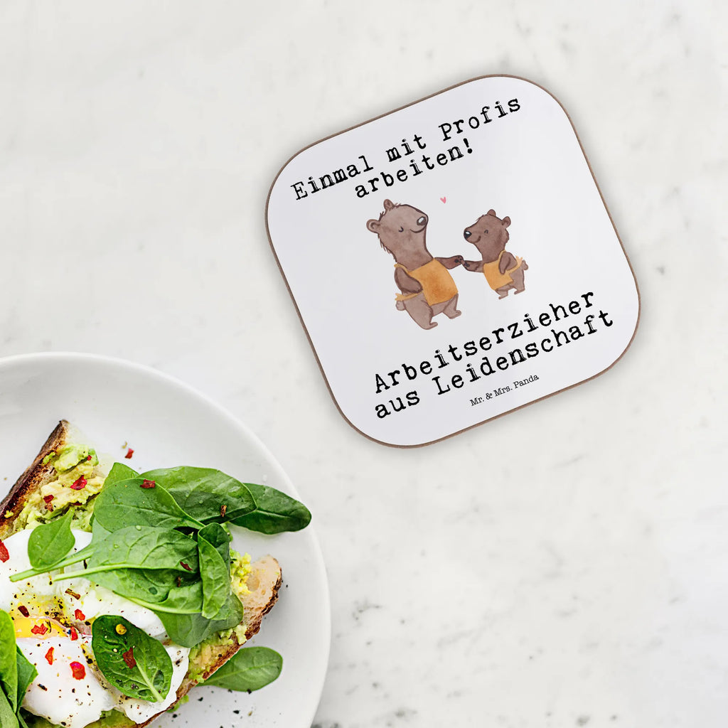 Square coaster Work Educator Passion presents, glass coasters, party, Coasters, breakfast, gifts, gift, gift idea, best, farewell gift, passing exam, anniversary, retirement, promotion, job start, sayings, funny, profession