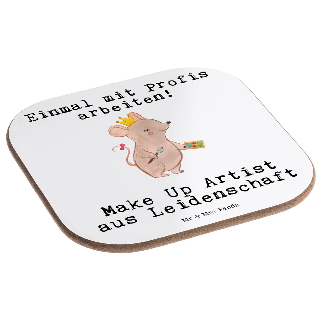 Square coaster Make Up Artist Passion gift, party, breakfast, gifts, presents, glass coasters, Coasters, gift idea, best, farewell gift, passing exam, anniversary, retirement, promotion, job start, sayings, funny, profession