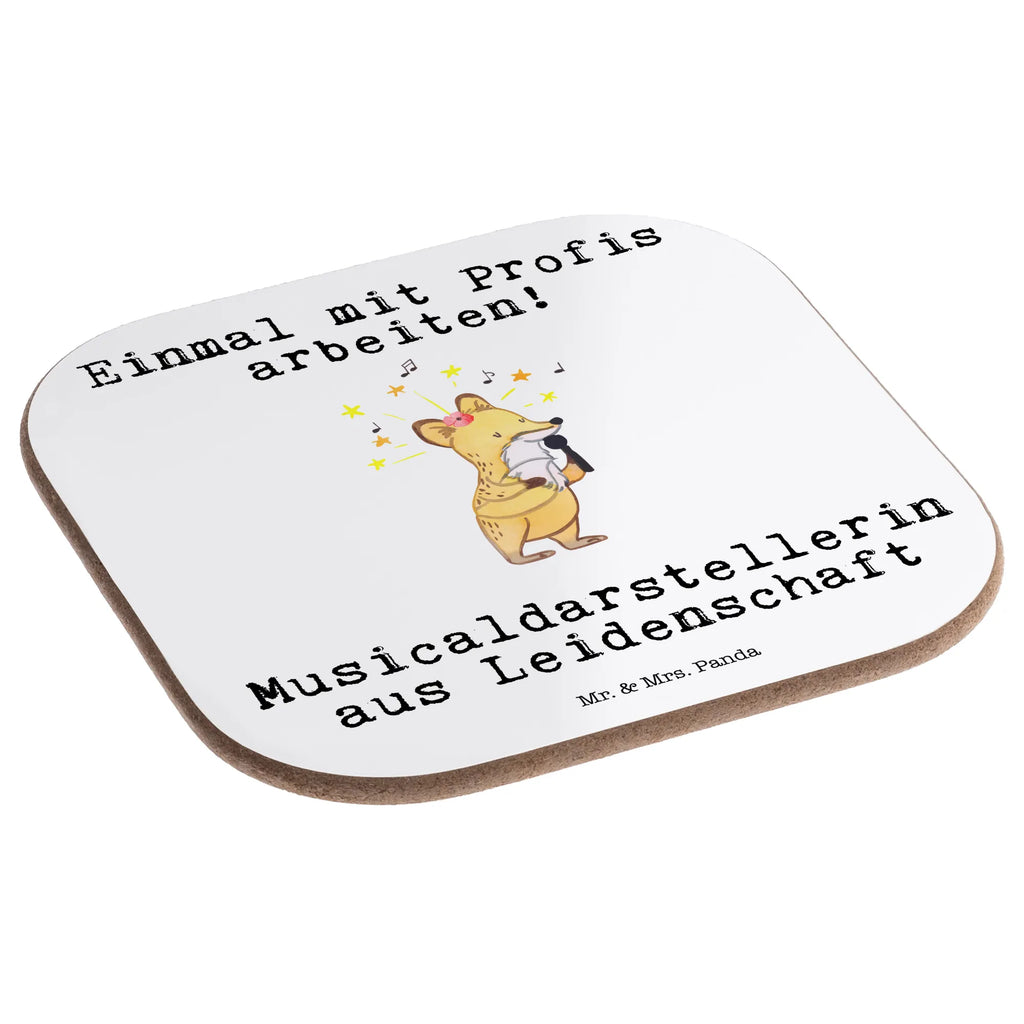 Square coaster musical actress Passion party, glass coasters, gift, Coasters, gifts, presents, breakfast, gift idea, best, farewell gift, passing exam, anniversary, retirement, promotion, job start, sayings, funny, profession