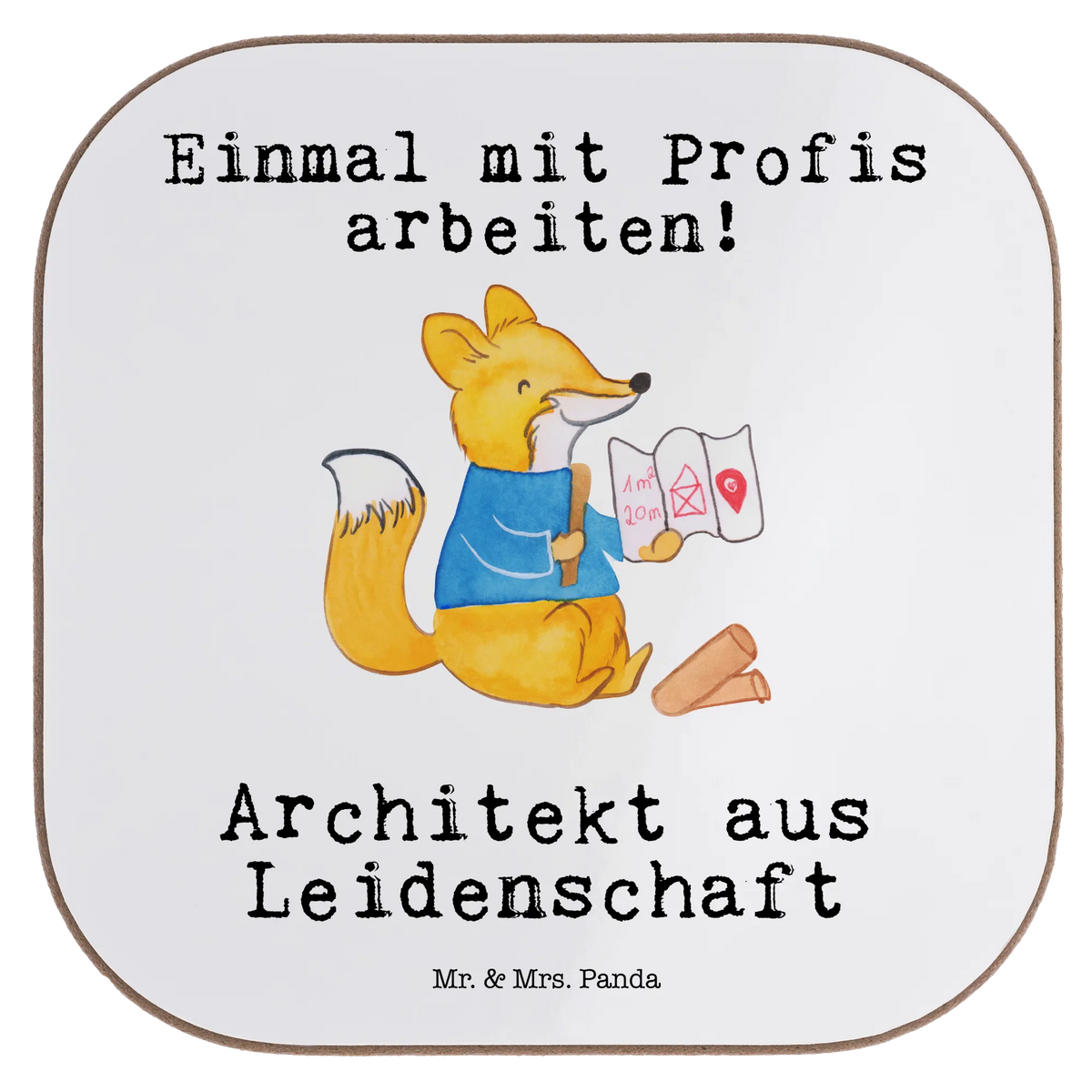 Square coaster architect Passion party, Coasters, presents, breakfast, glass coasters, gifts, gift, gift idea, best, farewell gift, passing exam, anniversary, retirement, promotion, job start, sayings, funny, profession