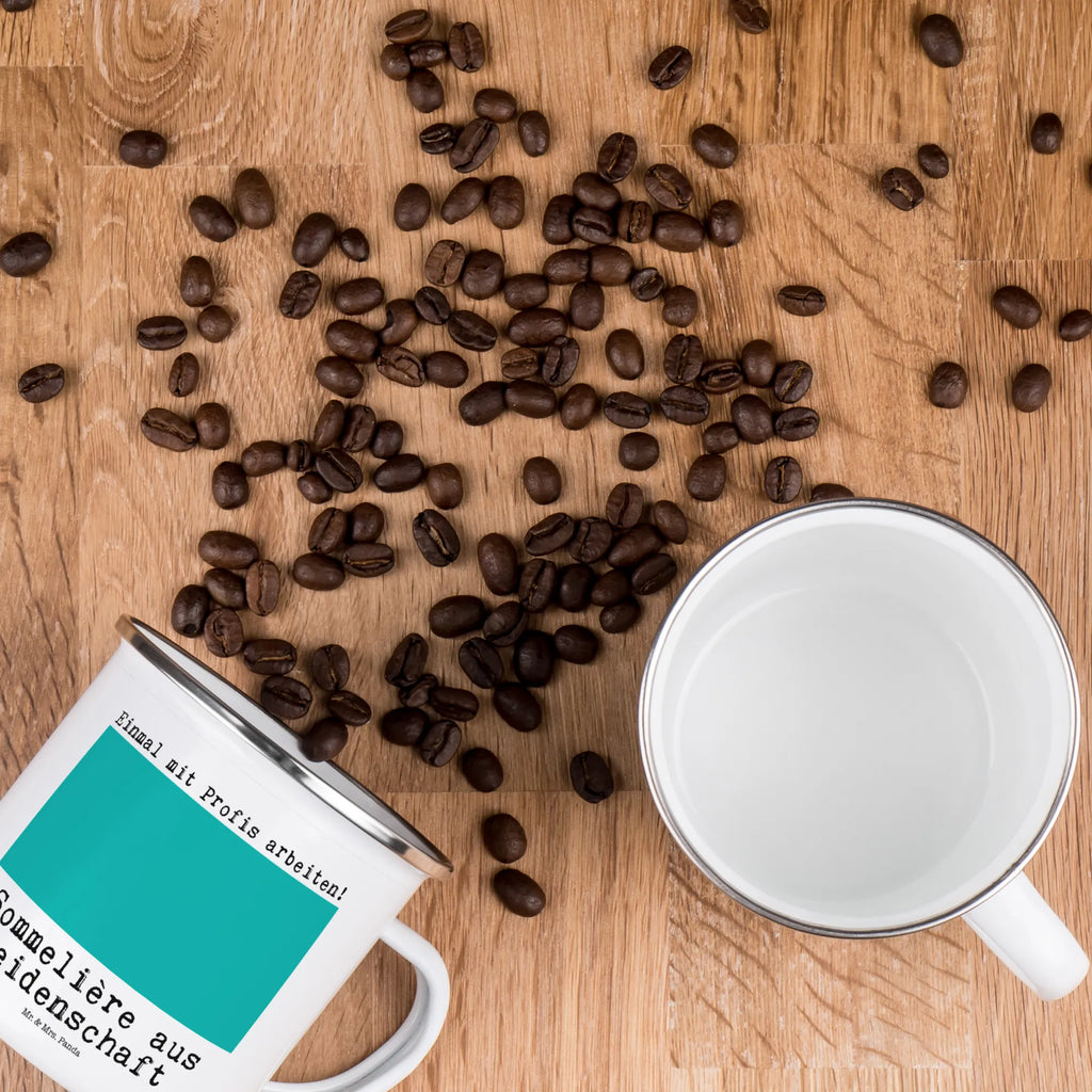 Enamel camping mug Sommelier Passion backpacking mug, metal cup, stainless steel drinking cup, camping metal cup, camp coffee mug, tin coffee cup, metal camping mug, campfire mug, outdoor cup, travel mug, enamel camping cup, hiking mug, lightweight camping mug, enamel mug, camping mug, adventure mug, bushcraft mug, steel mug for camping, enamel drinking mug, camper mug, gift, gift idea, best, farewell gift, passing exam, anniversary, retirement, promotion, job start, sayings, funny, profession