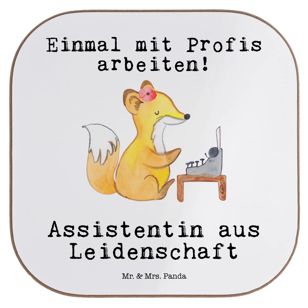 Square coaster Assistant Passion gifts, Coasters, gift, presents, glass coasters, breakfast, party, gift idea, best, farewell gift, passing exam, anniversary, retirement, promotion, job start, sayings, funny, profession