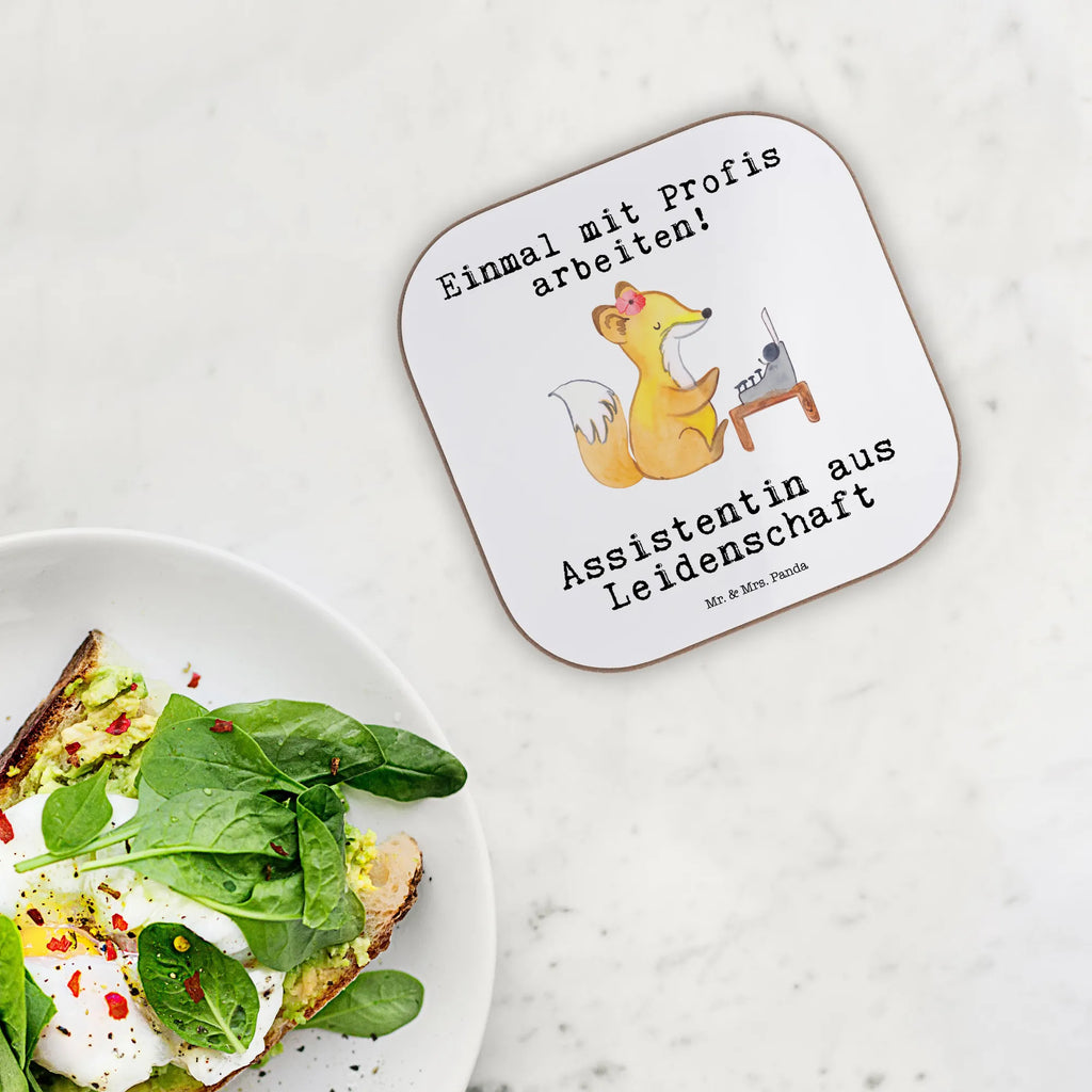 Square coaster Assistant Passion gifts, Coasters, gift, presents, glass coasters, breakfast, party, gift idea, best, farewell gift, passing exam, anniversary, retirement, promotion, job start, sayings, funny, profession