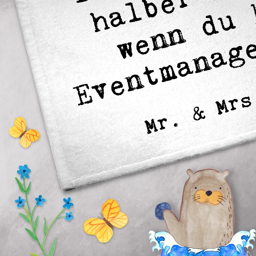 Guest towel Event manager heart 50 x 30, hand towels, towel, Guest towel, guest towels, gift, gift idea, best, farewell gift, passing exam, anniversary, retirement, promotion, job start, sayings, funny, profession