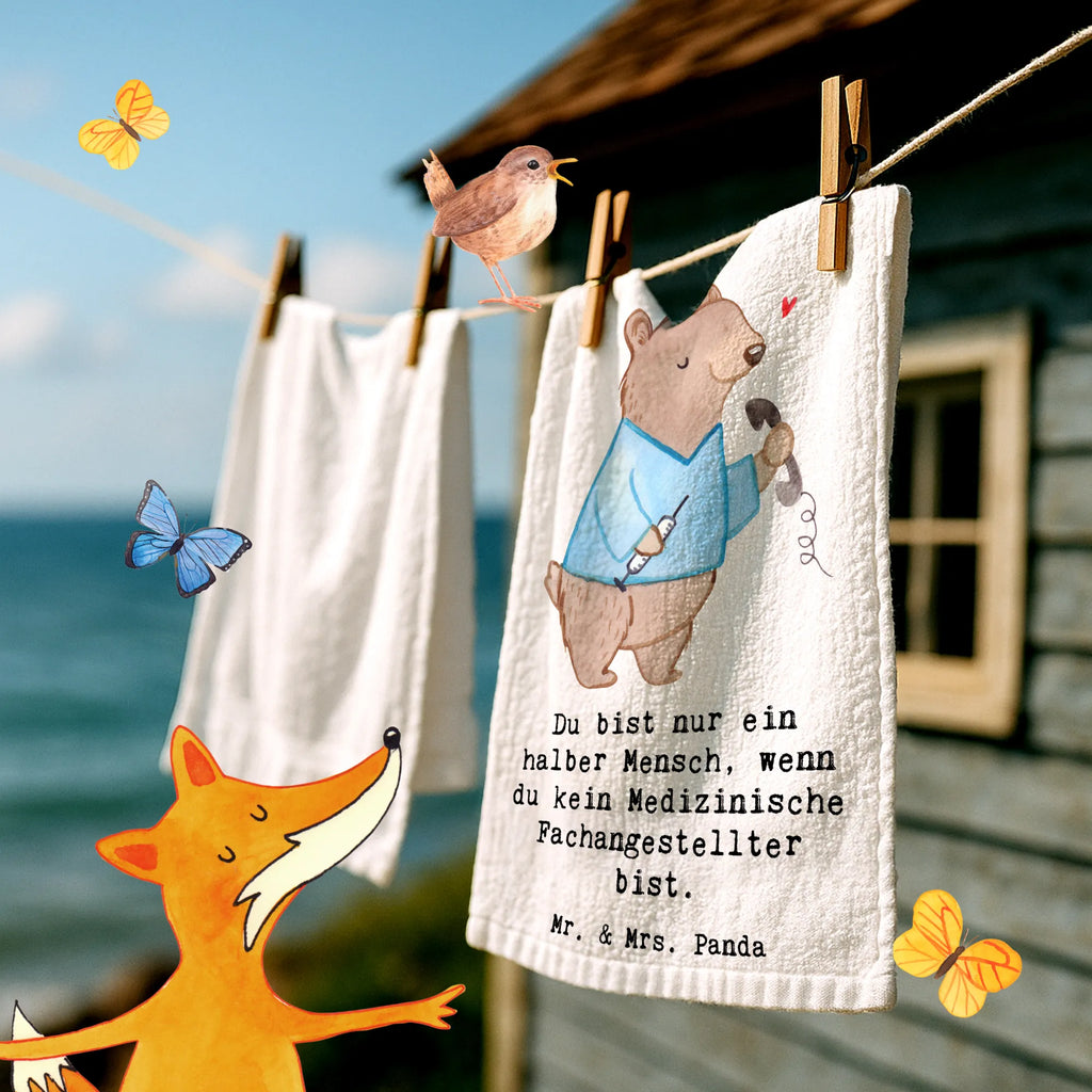 Ręcznik dla gości asystent medyczny serce Zawód, Wykształcenie, Jubileusz, Pożegnanie, Emerytura, Kolega, Koleżanka, Prezent, Dawać, Pracownik, Współpracownik, Firma, Dziękuję, Dziękuję bardzo