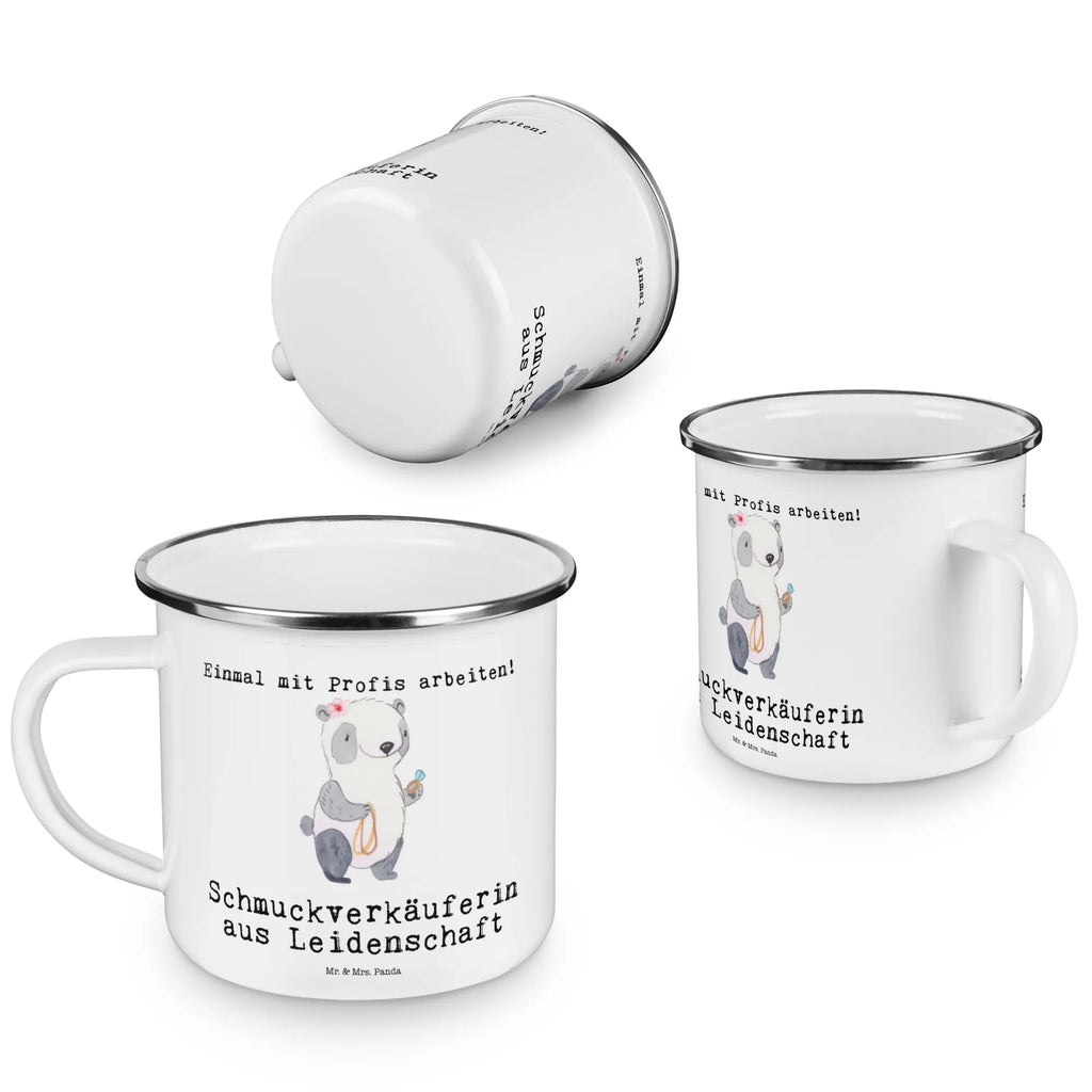 Enamel camping mug Jewelry Saleswoman Passion stainless steel drinking cup, adventure mug, camp coffee mug, enamel mug, lightweight camping mug, backpacking mug, metal cup, enamel drinking mug, metal camping mug, steel mug for camping, enamel camping cup, hiking mug, campfire mug, bushcraft mug, camping mug, outdoor cup, travel mug, camper mug, tin coffee cup, camping metal cup, gift, gift idea, best, farewell gift, passing exam, anniversary, retirement, promotion, job start, sayings, funny, profession