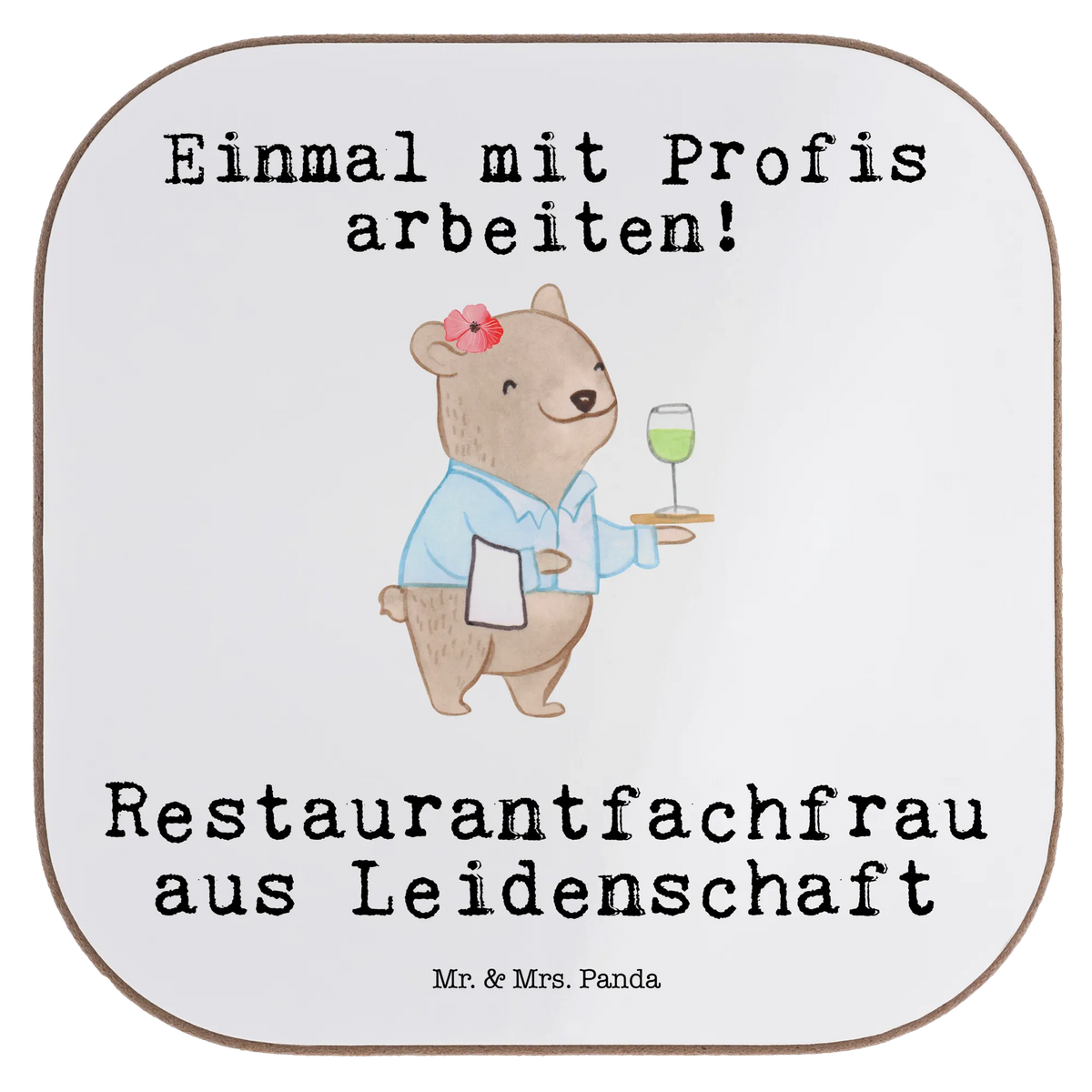 Square coaster Restaurant Specialist Passion gift, glass coasters, party, gifts, Coasters, breakfast, presents, gift idea, best, farewell gift, passing exam, anniversary, retirement, promotion, job start, sayings, funny, profession