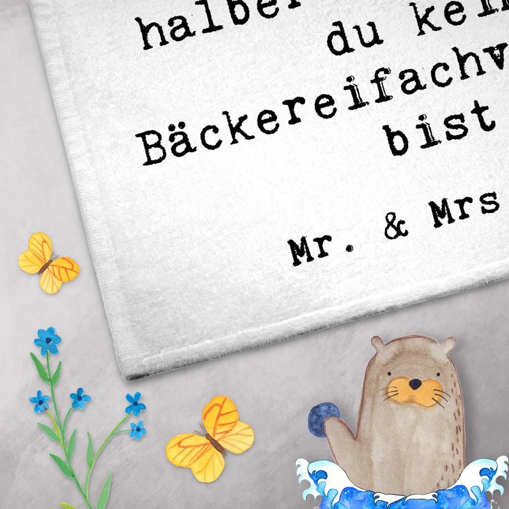 Ręcznik dla gości Sprzedawca w piekarni serce Zawód, Wykształcenie, Jubileusz, Pożegnanie, Emerytura, Kolega, Koleżanka, Prezent, Dawać, Pracownik, Współpracownik, Firma, Dziękuję, Dziękuję bardzo