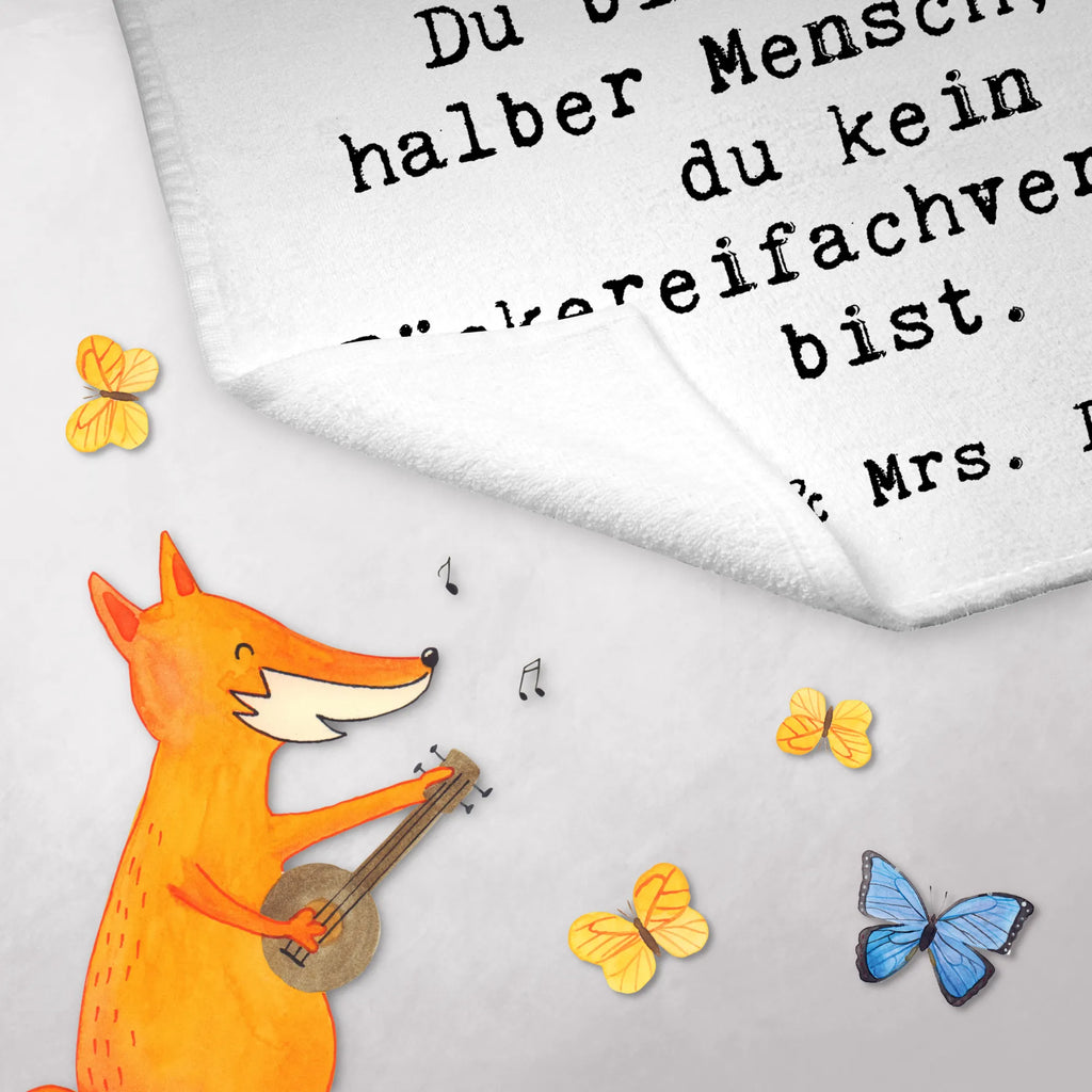 Ręcznik dla gości Sprzedawca w piekarni serce Zawód, Wykształcenie, Jubileusz, Pożegnanie, Emerytura, Kolega, Koleżanka, Prezent, Dawać, Pracownik, Współpracownik, Firma, Dziękuję, Dziękuję bardzo