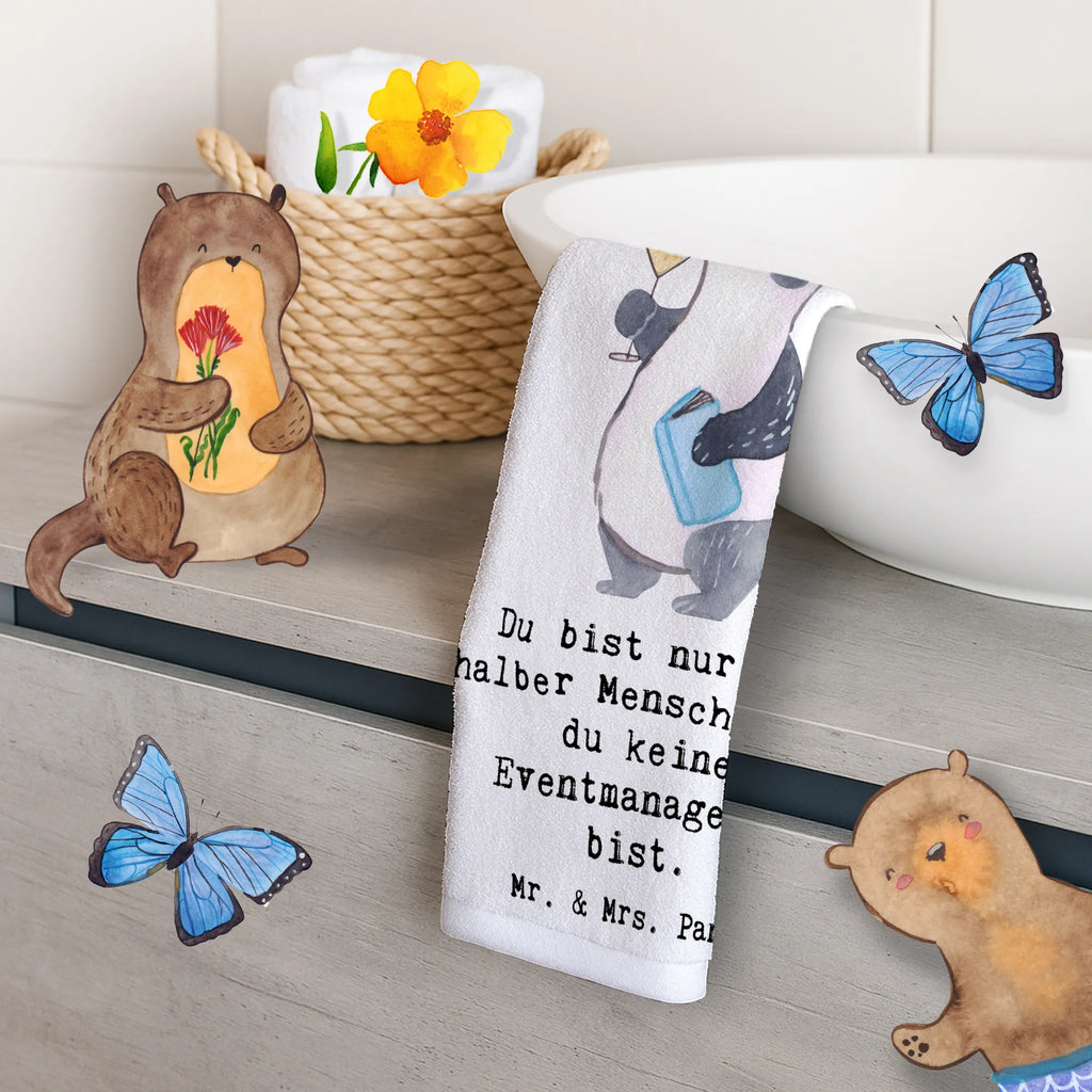 Guest towel Event Manager Heart Guest towel, towel, hand towels, 50 x 30, guest towels, gift, gift idea, best, farewell gift, passing exam, anniversary, retirement, promotion, job start, sayings, funny, profession