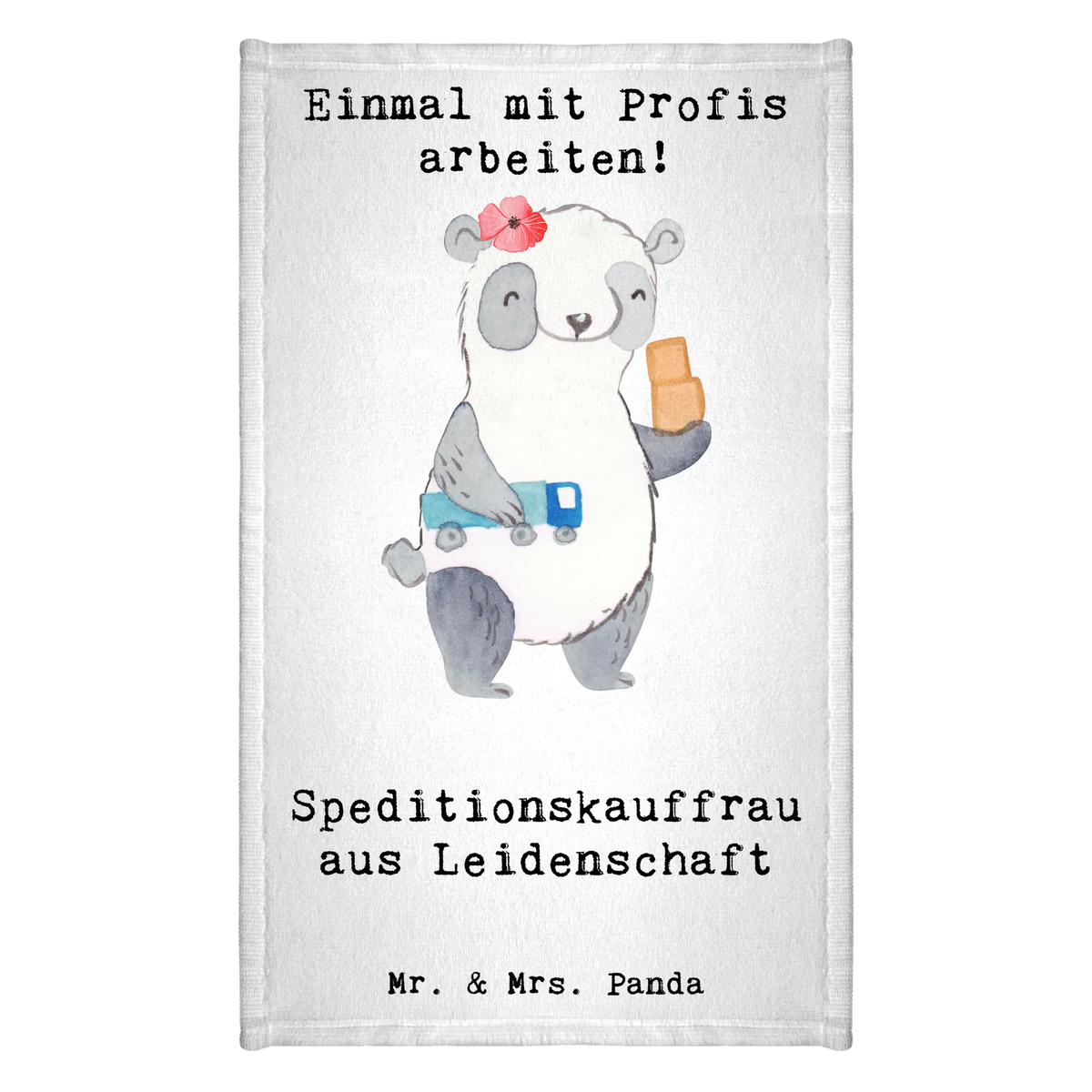 Ręcznik dla gości Specjalistka ds. spedycji pasja Prezent, Dziękuję, Zawód, Wykształcenie, Jubileusz, Pożegnanie, Emerytura, Kolega, Koleżanka, Dawać, Pracownik, Współpracownik, Dziękuję bardzo