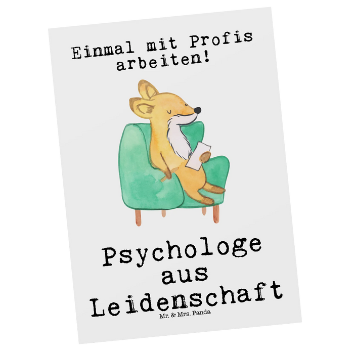 Postkarte Psychologe Leidenschaft