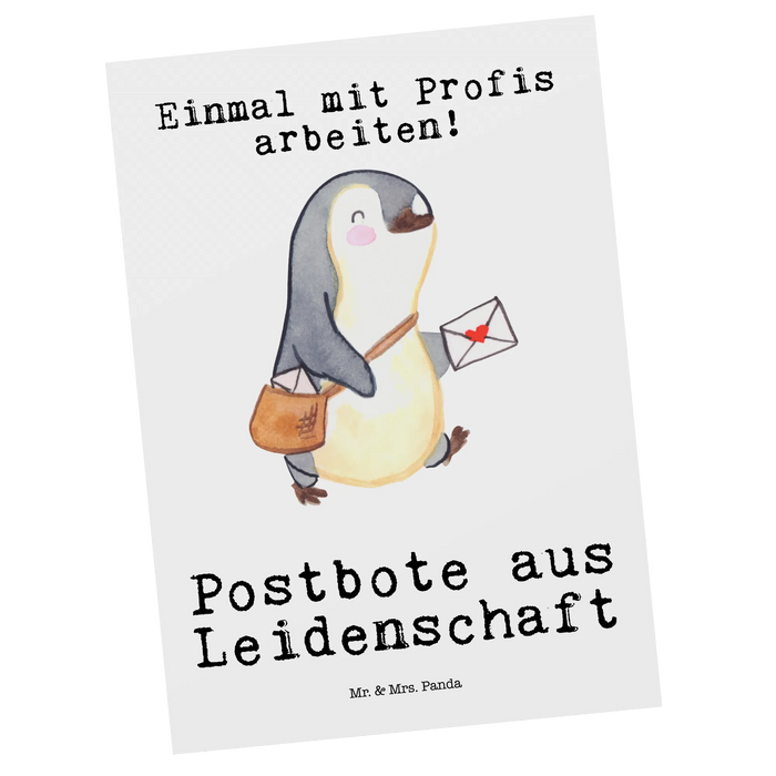 Postcard Postman passion