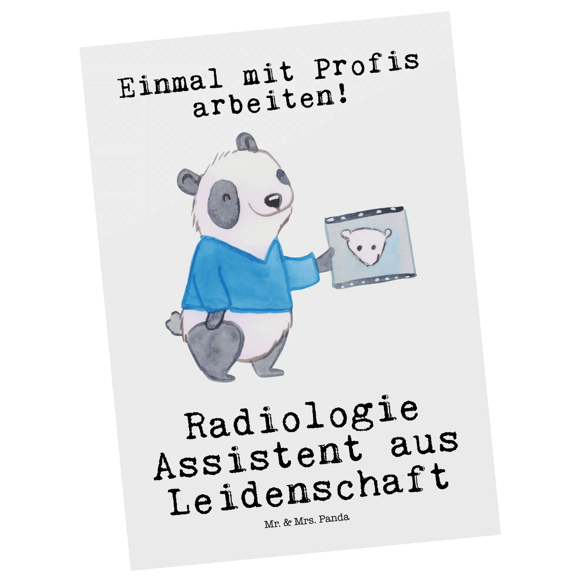 Postcard Radiology Assistant passion card, invitation, invitation card, paper, Postcard, gift, gift card, postcards, letter, gift idea, best, farewell gift, passing exam, anniversary, retirement, promotion, job start, sayings, funny, profession
