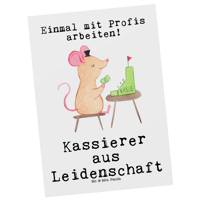 Postcard Cashier Passion