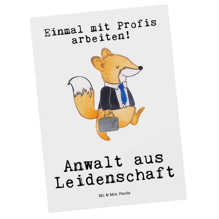 Postcard lawyer Passion