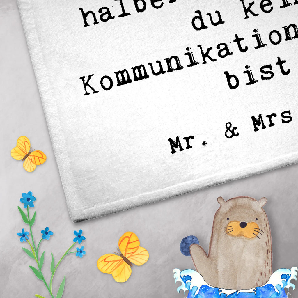 Guest towel Communications Manager heart 50 x 30, towel, hand towels, Guest towel, guest towels, gift, gift idea, best, farewell gift, passing exam, anniversary, retirement, promotion, job start, sayings, funny, profession